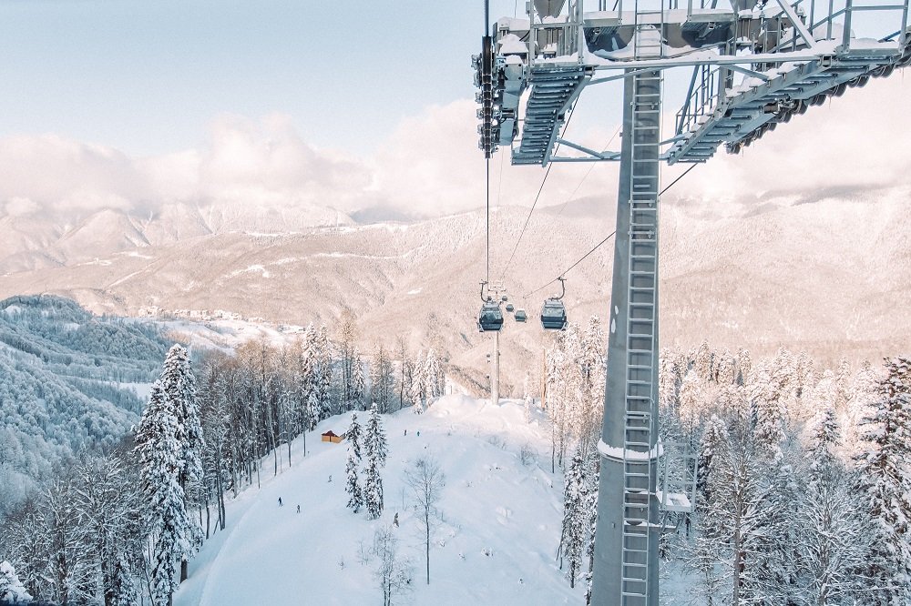 Веб-камеры Канатная дорога «Экстрим», Роза Хутор