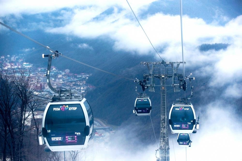 Веб-камеры Канатная дорога «Стрела», Роза Хутор