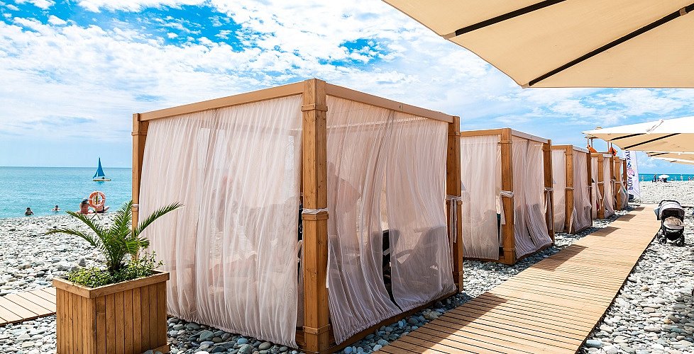 Веб-камера Сириус - Пляж «Роза Хутор», запад