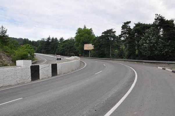 Веб-камера Сочи - Мамайский перевал, поворот на Сергей-поле