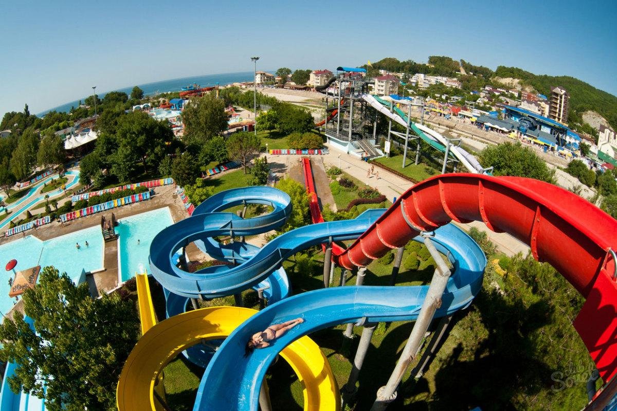 Веб-камера Сочи - Вид на аквапарк